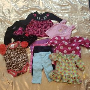~ Bundle of 10 Baby Girl Clothes Size 0-3 Mo…